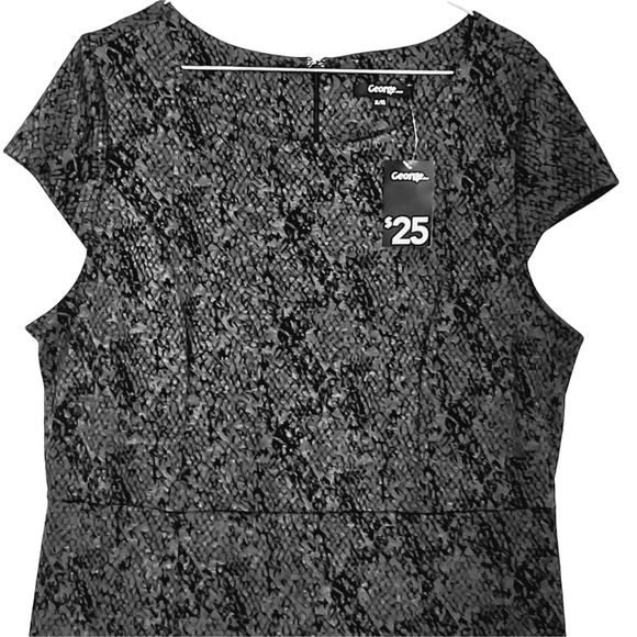 George Grey Print Sleeveless Dress - Picture 2 of 14